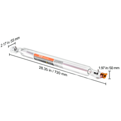 40W CO2 Laser Tube 720x50mm
