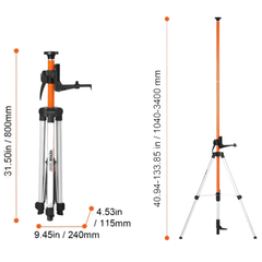 40.94-133.85" Laser Level Tripod Adjustable-Hammerox Industrial
