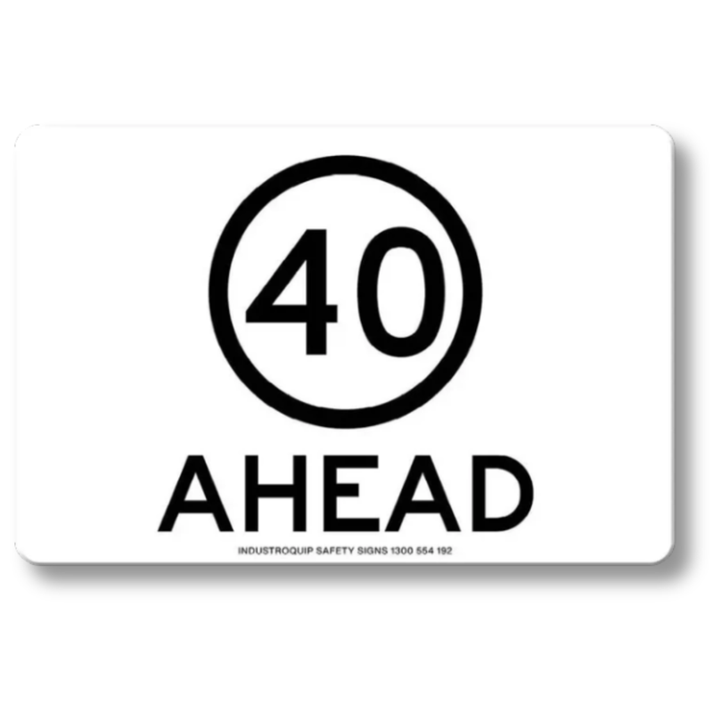 40km/h Ahead Swing Stand Sign