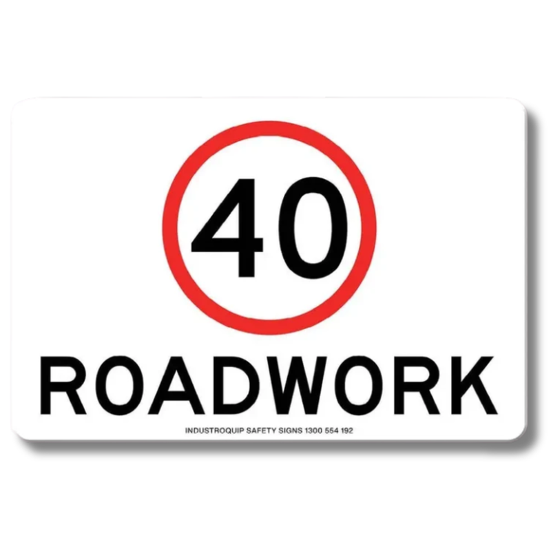 40km/h Roadwork Swing Stand Sign