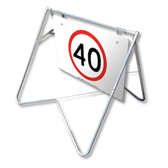 40km/h Speed Limit Swing Stand & Sign