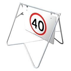 40km/h Speed Limit Swing Stand & Sign