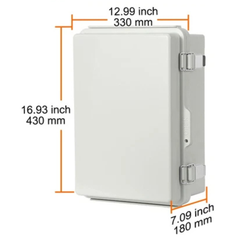 430x330x180mm ABS Electrical Enclosure Outdoor Junction Box-Hammerox Industrial