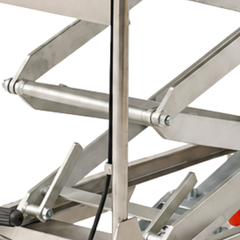 445 x 700mm 100kg Stainless Steel Scissor Lift Trolley-Hammerox Industrial