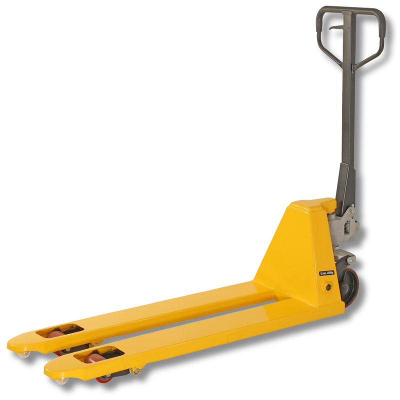 450mm Small Skid Pallet Truck Poly Wheels-Hammerox Industrial