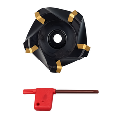 45° Face Mill Cutter 63mm / 80mm with HSS TiN Inserts