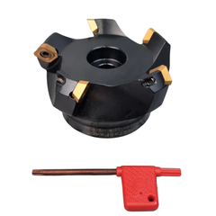 45° Face Mill Cutter 63mm / 80mm with HSS TiN Inserts