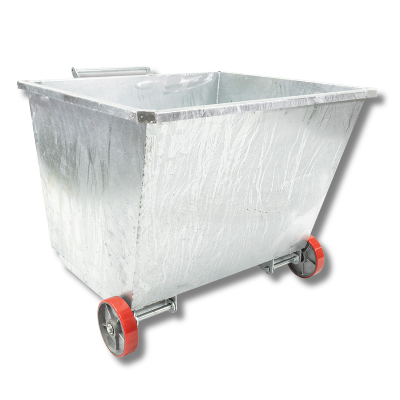 460L Hot Dip Galvanised Forklift Waste Bin-Hammerox Industrial