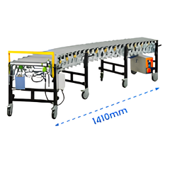 460mm Electric Expandable Conveyor with Sensor Control Daisy Chainable 1.5m to 4.35m-Hammerox Industrial