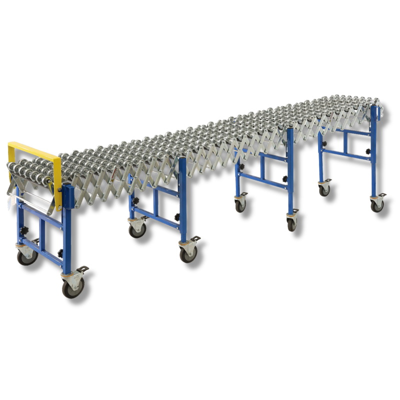 460mm Skate Wheel Expanding Conveyor 1.1m to 4m-Hammerox Industrial