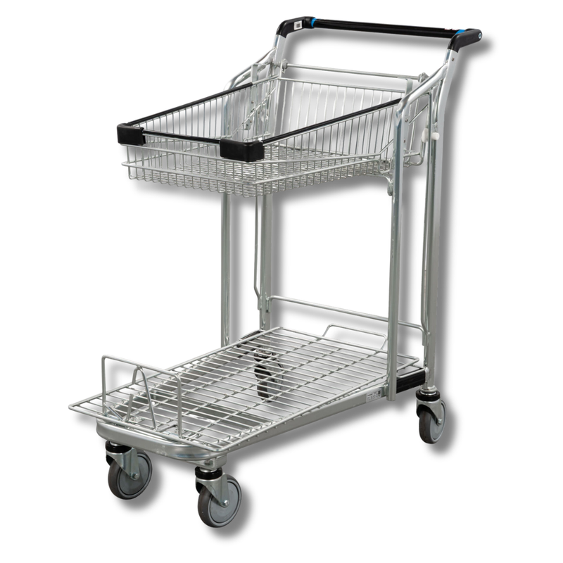 48L Liquor Trolley with Flip Up Basket-Hammerox Industrial