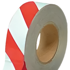 48mm Red & White Class 2 Reflective Tape