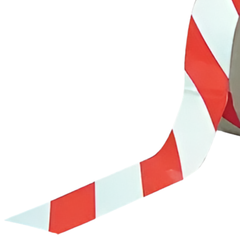 48mm Red & White Class 2 Reflective Tape