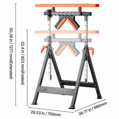 4 In 1 Woodworking Roller Stand 200kg Capacity