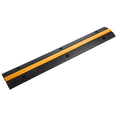 4 Pack 1-Channel Cable Protector Ramp Floor Wire Cover - Black