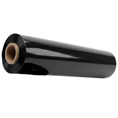 4 Pack 500mm x 400m x 25 Micron Black Stretch Film