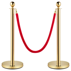 4 Post Crowd Control Stanchion Set with Ropes