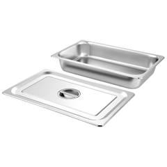 4 Tray Bain Marie Steam Pan 1/1 100mm Deep Stainless Steel