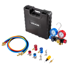 4 Way AC Manifold Gauge Set R134A R404A R1234YF R22