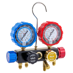 4 Way AC Manifold Gauge Set R134A R404A R1234YF R22