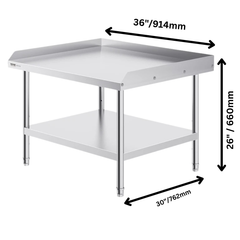 760x910mm Stainless Steel Food Prep Table