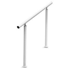 4ft Outdoor Stair Handrail - White