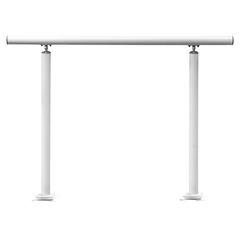 4ft Outdoor Stair Handrail - White