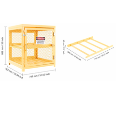 4x33lb Horizontal Cylinder Storage Cabinet