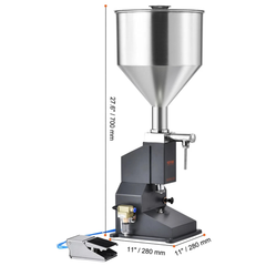 5-50ml Pneumatic Liquid Filling Machine with Pedal