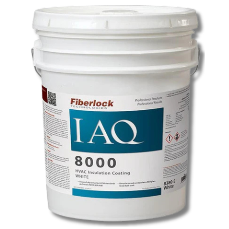5 Gallon IAQ 8000 White HVAC Insulation Coating - Fiberlock-Hammerox Industrial