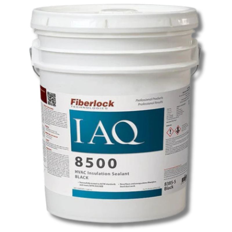 5 Gallon IAQ 8500 Black HVAC Insulation Coating - Fiberlock-Hammerox Industrial
