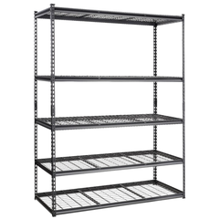 5 Tier Storage Shelving Unit 907.2kg Capacity-Hammerox Industrial