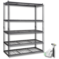 5 Tier Storage Shelving Unit 907.2kg Capacity-Hammerox Industrial