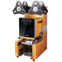 500-650 Cups/H Automatic Cup Sealing Machine 190mm - Gold-Hammerox Industrial