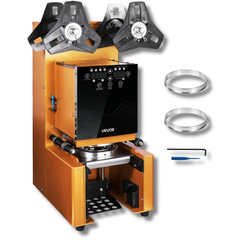 500-650 Cups/H Automatic Cup Sealing Machine 190mm - Gold-Hammerox Industrial