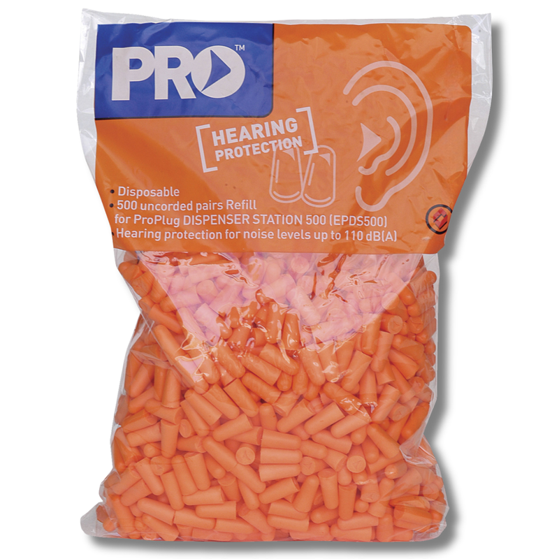 500 Pack Ear Plug Dispenser Refills-Hammerox Industrial