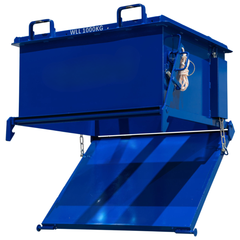 500L Drop Bottom Bin Solid Sides-Hammerox Industrial