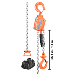 500kg 0.5 Ton Lever Chain Hoist 1.5m Lift-Hammerox Industrial