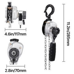 500kg 0.5 Ton Lever Chain Hoist 6m Lift-Hammerox Industrial