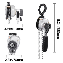 500kg 0.5 Ton Lever Chain Hoist 3m Lift