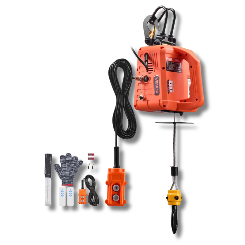 500kg Electric Hoist Winch Wired & Wireless Remote