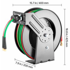 50FT 1/4" Retractable Welding Hose Reel-Hammerox Industrial