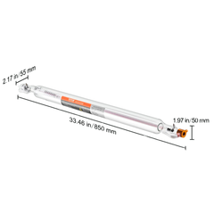 50W CO2 Laser Tube 850x50mm
