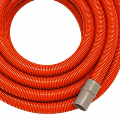 50mm x 15m Vacuum Hose with Cuffs - Orange-Hammerox Industrial