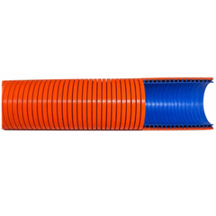 50mm x 15m Vacuum Hose with Cuffs - Orange-Hammerox Industrial