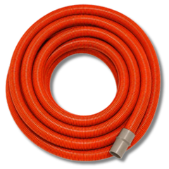 50mm x 15m Vacuum Hose with Cuffs - Orange-Hammerox Industrial