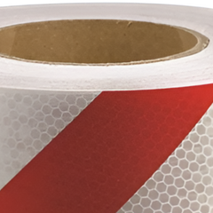 50mm Red & White Class 1 Reflective Tape