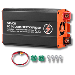 520W 40A DC to DC Charger Alternator for LiFePO4 Lead Acid