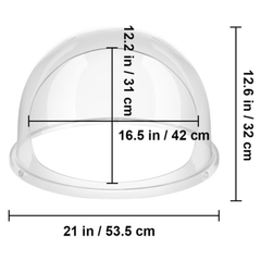 53cm Cotton Candy Machine Cover Bubble Shield