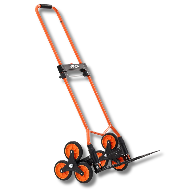 54kg Stair Climbing Trolley Cart 6 Wheel with Ropes-Hammerox Industrial